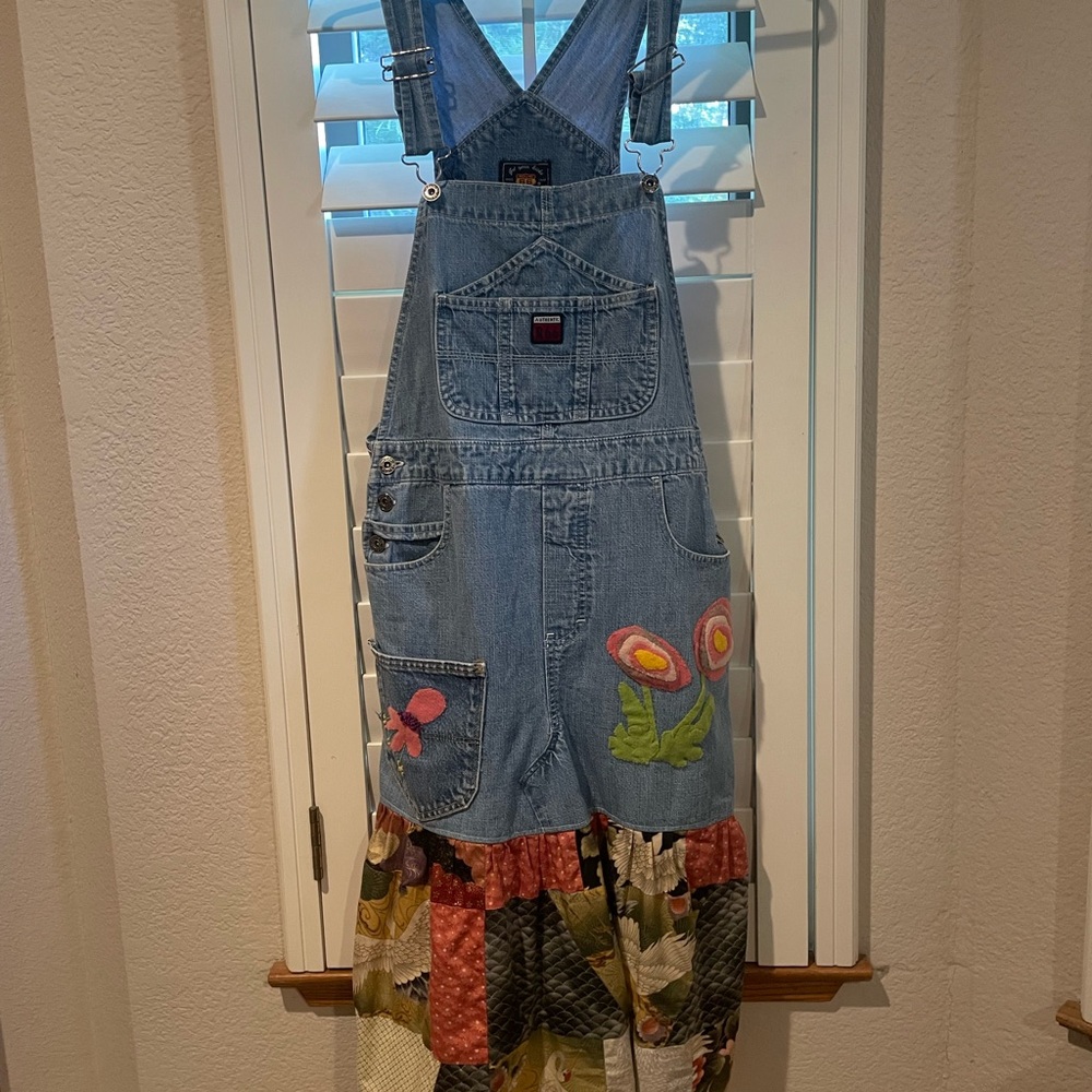 Jean dress - embelished bottom and pockets